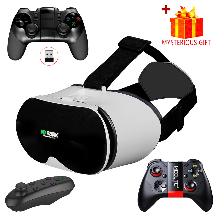 Gaming Accessories Bundle - バーチャルリアリティ3D VRグラス スマートフォンヘッドセット ゴーグル ヘルメット Viar
