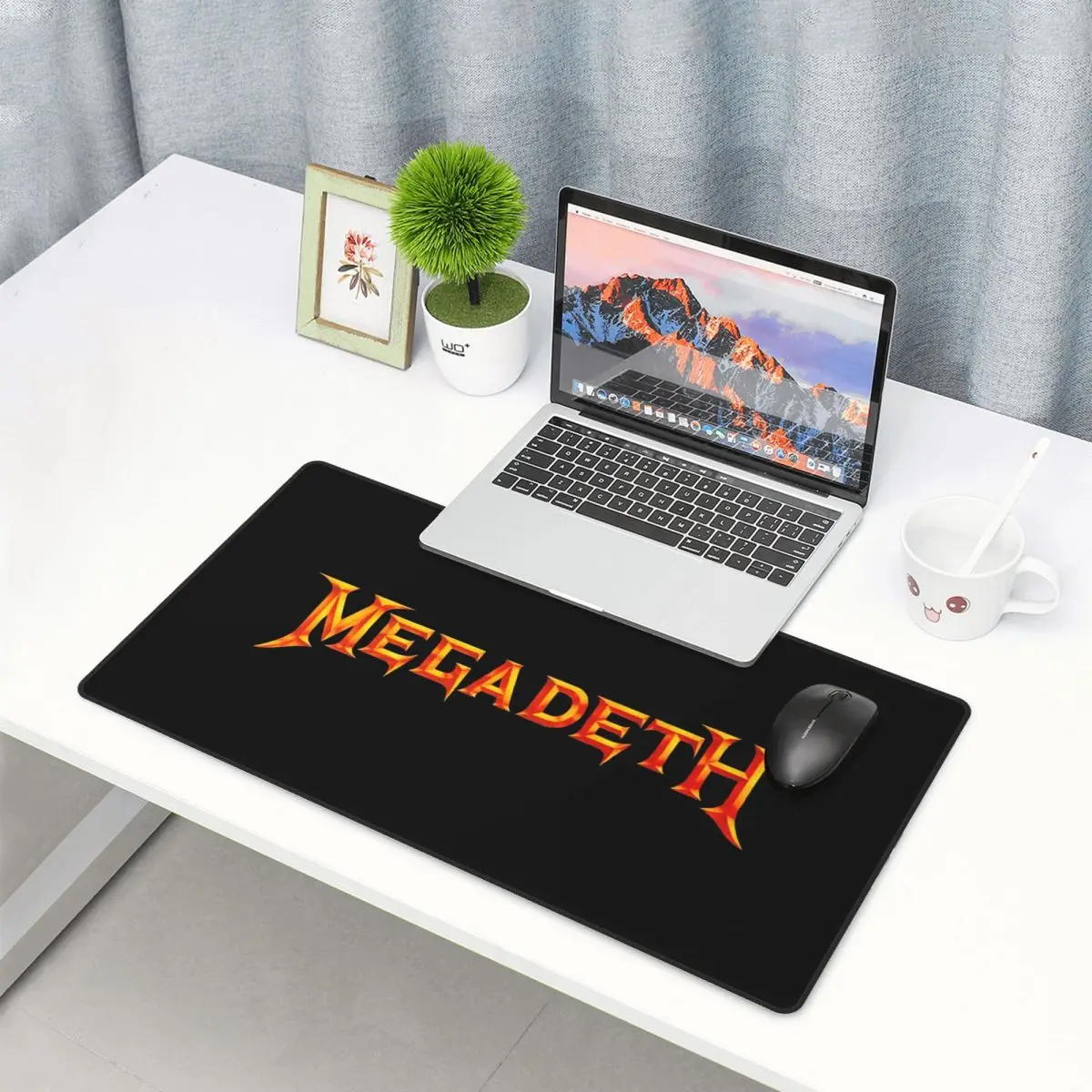 Gaming Accessories Logo - 大型マウスパッド Megadeths ロゴ ゲーマー PC ラップトップマット