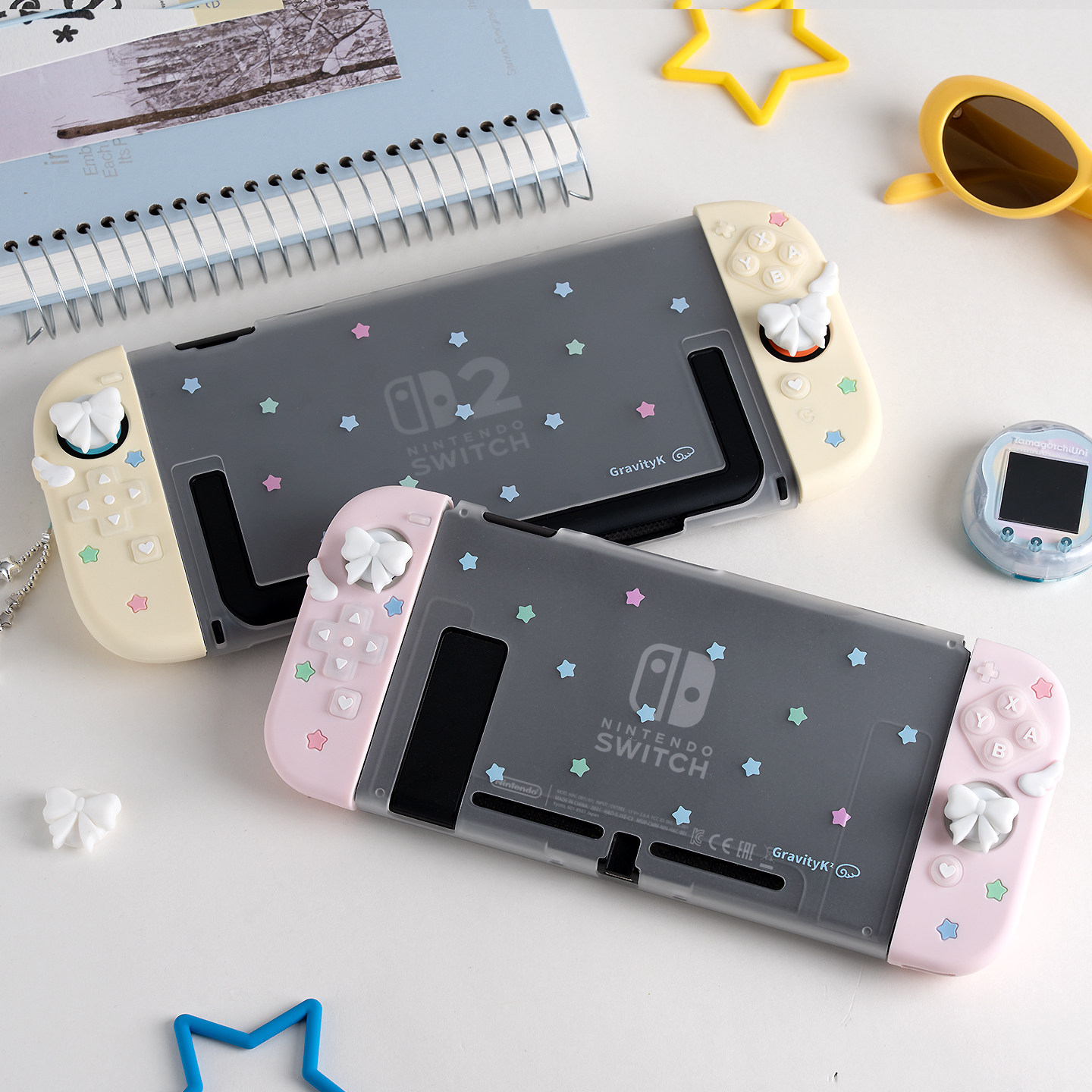 Gaming Accessories In China - オリジナル保護ケーススイッチ 2 Oled Ns スターボウウィングソフトシリコンジョイコンコントローラカバーゲームアクセサリー