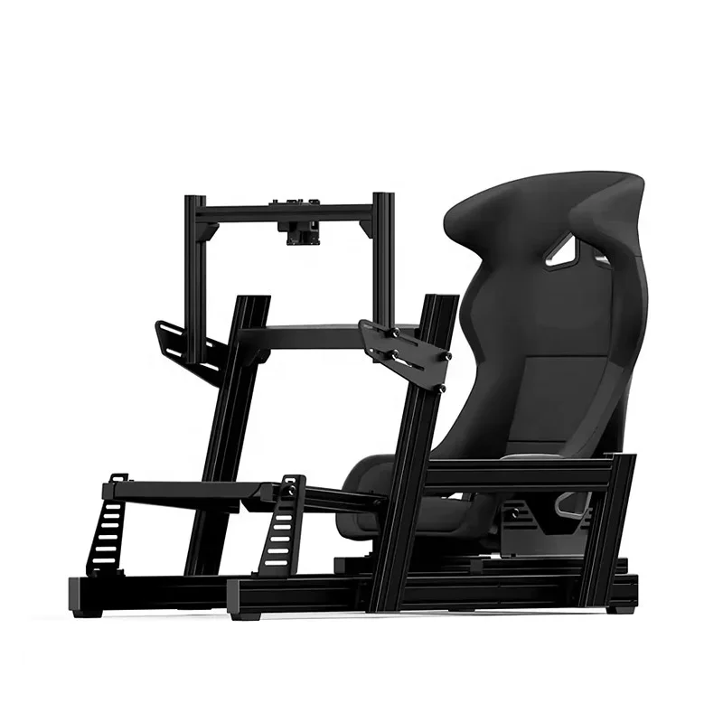 Gaming Accessories Driving - ゲーミングアクセサリー一式 シムレーシング用コックピット（シート、スポーツプラットフォーム、ダイレクトドライブホイール、ペダルスタンド付き）