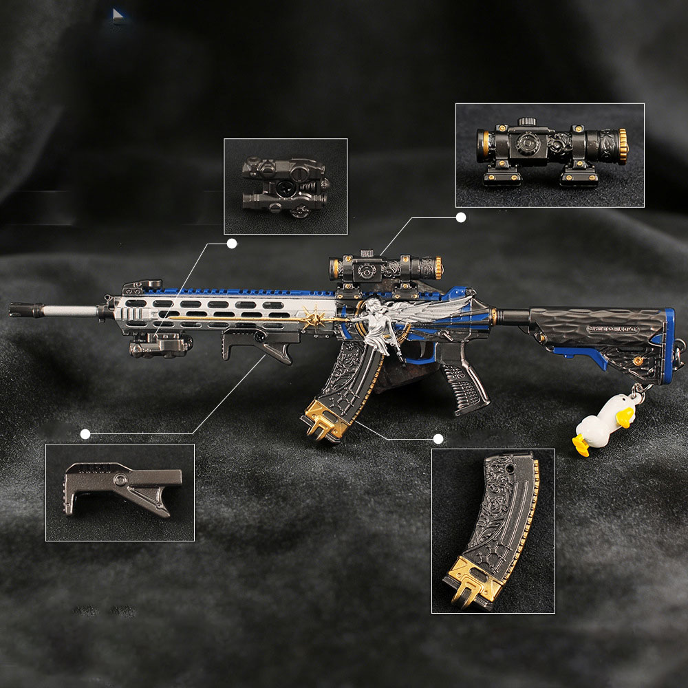 Gaming Accessories In China - 22cm着脱式おもちゃ銃キーホルダー金属製モデルディスプレイ＆コレクタブルギフトCSゲーム周辺機器アクセサリー子供用おもちゃZG440