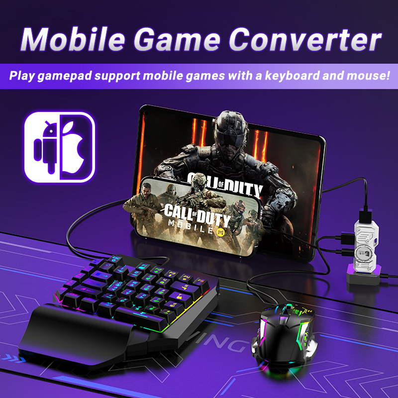 Gaming Accessories Combo - モバイルゲームコンバーターキット Mobilador ゲーマーキット キーボードマウスコンボ ゲーミングキーボード Bluetoothアダプター