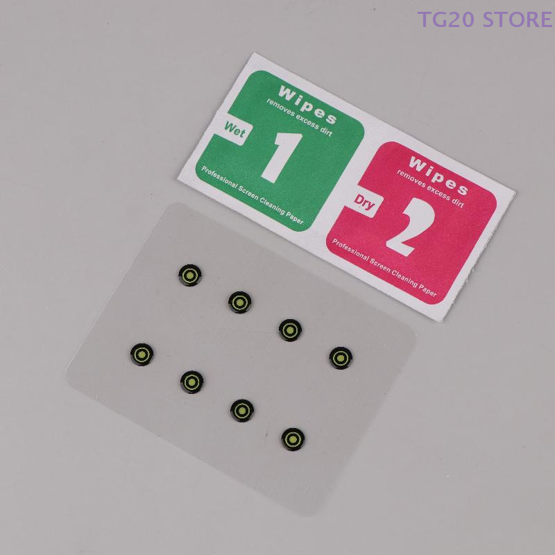 8 ピース/パック DIY ユニバーサルマウスガラス足パッド - Gaming Accessories Bundle のレビューと価格