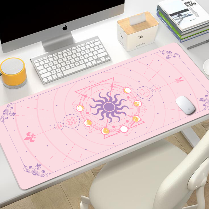 魔法の月の星が付いたゲームマウスパッド,大きいサイズ,紫,か - Gaming Accessories For Desk のレビューと価格