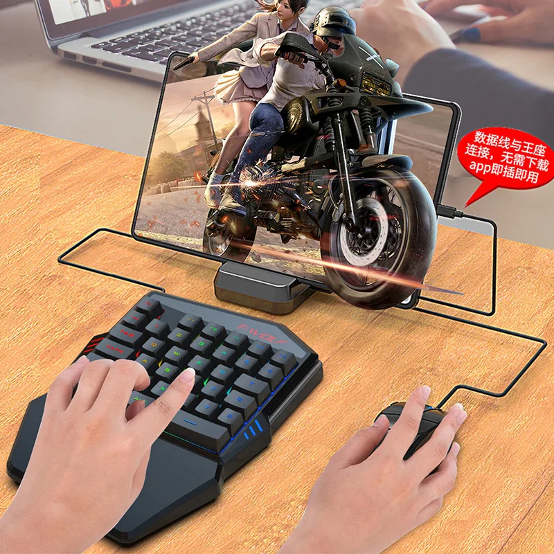 T-wolf-tf900片手キーボードセット、鶏と食事のため - Gaming Accessories Bundle のレビューと価格