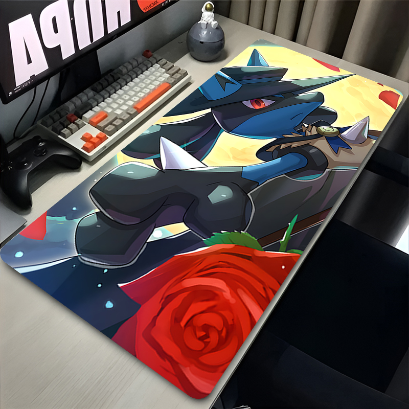 マウスパッドクールアニメ P-ポケモン ルカリオ マウスパッ - Gaming Accessories For Desk のレビューと価格