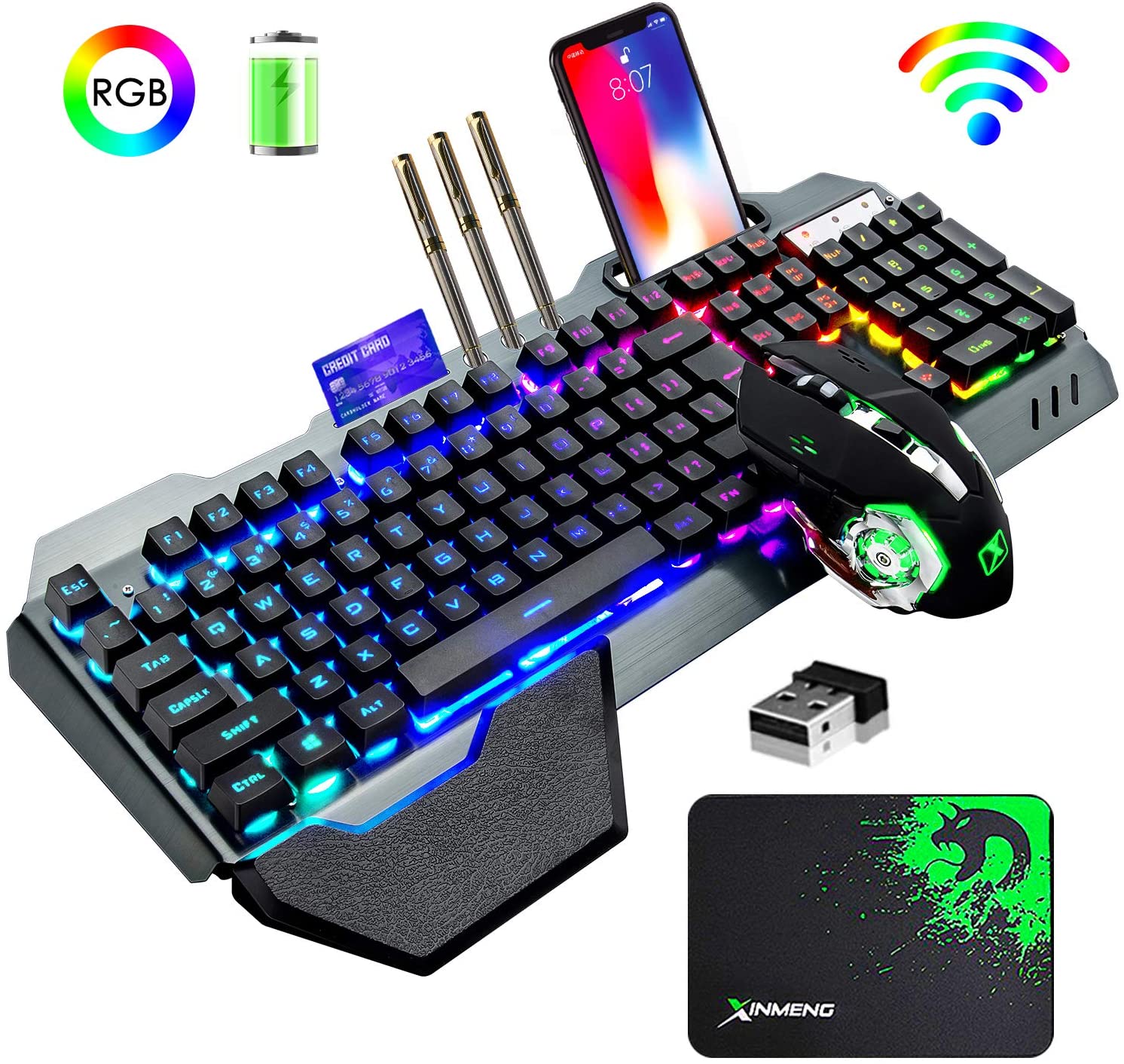 K680ワイヤレスゲーミングキーボードとマウスの組み合わせ、 - Gaming Accessories Combo のレビューと価格