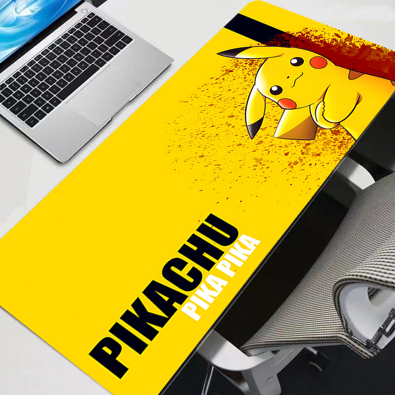 マウスパッド大 P-ピカチュウゴム PC コンピュータゲーム - Gaming Accessories For Desk のレビューと価格