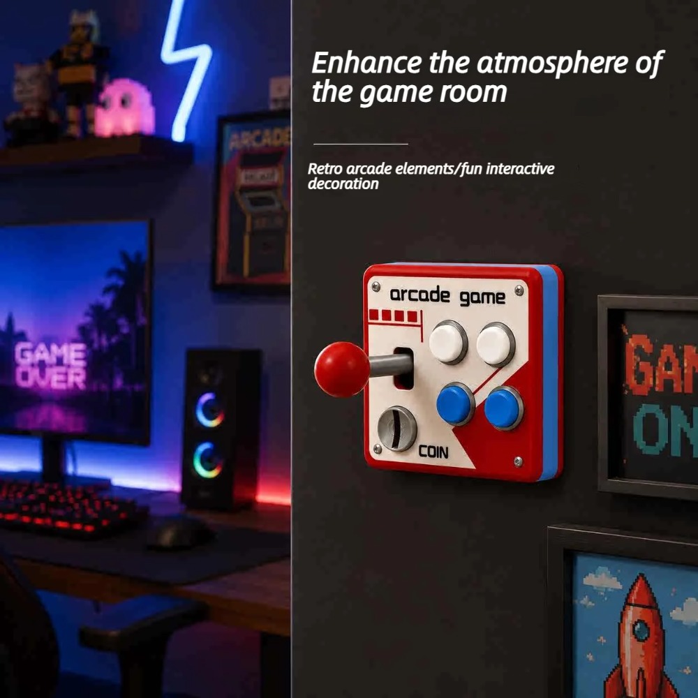 レトロアーケードジョイスティックスイッチプレートカバー、パン - Vintage Gaming Accessories のレビューと価格