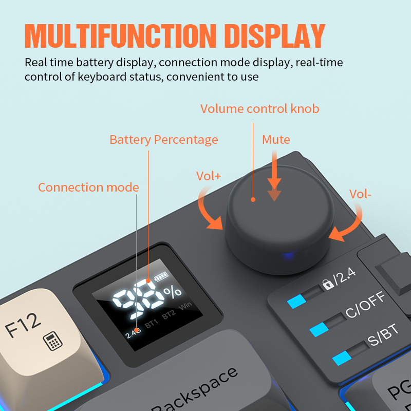 プレミアムデュアルモード2.4G+Bluetoothキーボー - Gaming Accessories Combo のレビューと価格
