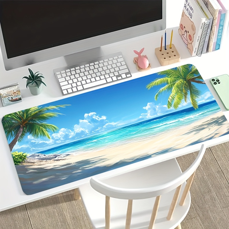 ブランド大型ゲーミングマウスパッドココナッツビーチアートデス - Gaming Accessories Brands のレビューと価格