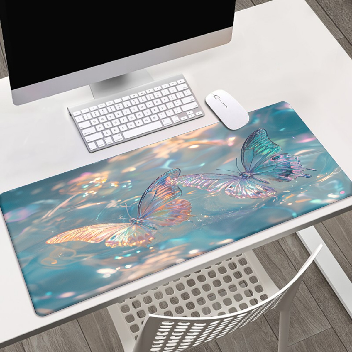 ブランドアイアンアートバタフライマウスパッド防水ゲーミングマ - Gaming Accessories Brands のレビューと価格