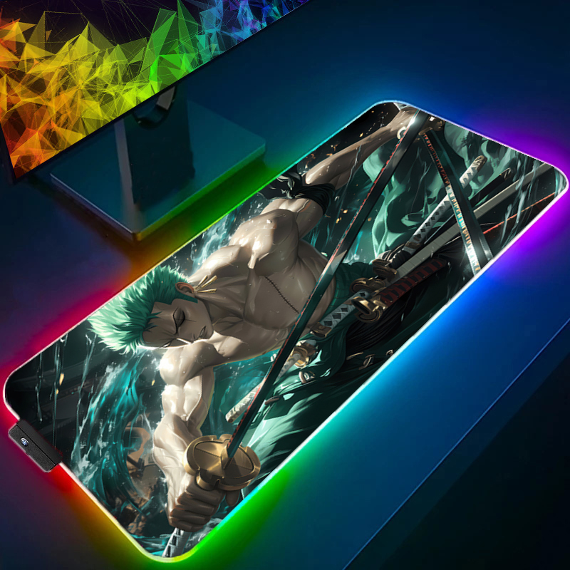 ワンピースゾロマウスパッド RGB ゲームアクセサリー Ga - Gaming Accessories For Desk のレビューと価格