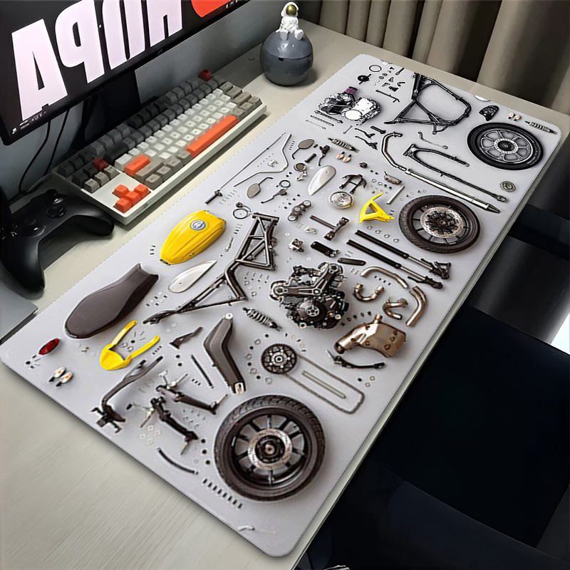 分解図 ゴム製マウスパッド マウスパッド XXL ゲームアク - Gaming Accessories For Desk のレビューと価格