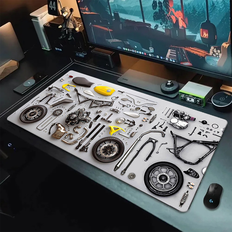 分解図 ゴム製マウスパッド マウスパッド XXL ゲームアク - Gaming Accessories For Desk のレビューと価格