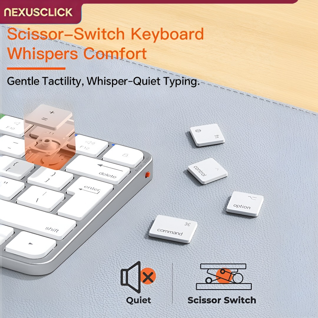 NexusClick ウルトラスリム ワイヤレスキーボードマ - Gaming Accessories Combo のレビューと価格