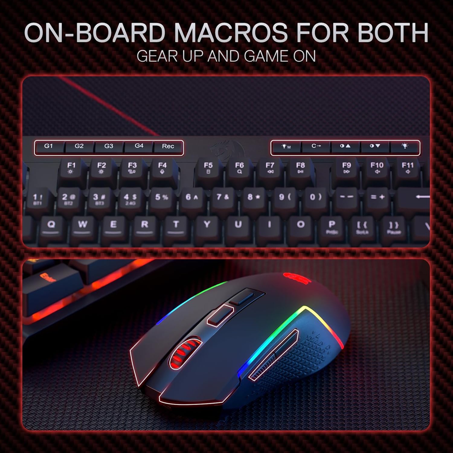 Redragon S142 ワイヤレスゲーミングキーボードと - Gaming Accessories Combo のレビューと価格