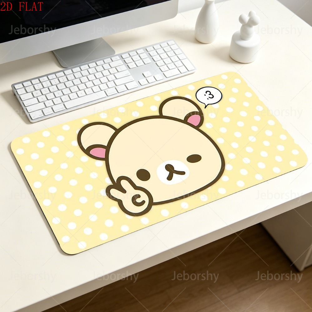 リラックマ大型デスクパッドかわいいクマ滑り止めゲーミングマウ - Gaming Accessories Bundle のレビューと価格